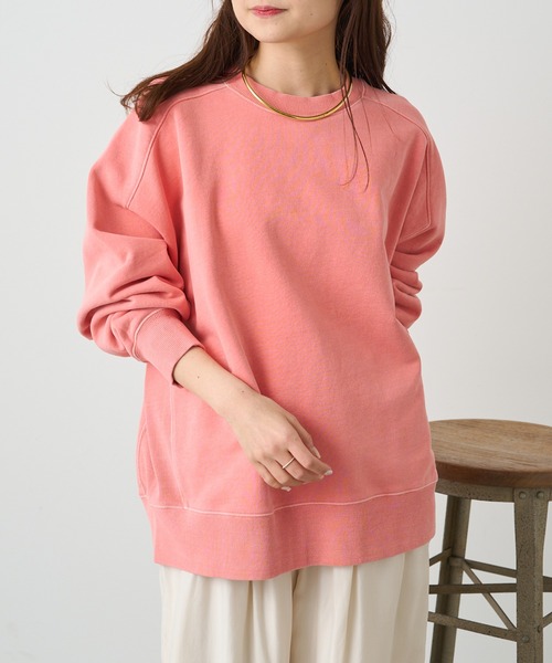 PUAL CE CIN（ピュアルセシン）の「裏毛シンプルスウェットプルオーバー（スウェット・レディース・ベージュ/オートミール/オレンジ/グレー/ブルー・FREE）」の20枚目の写真