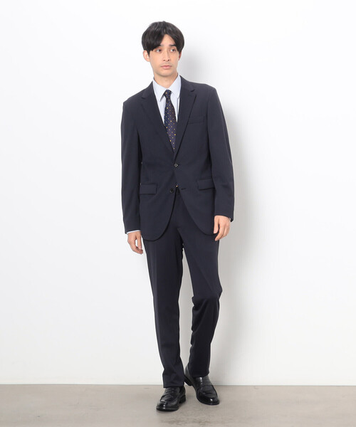 COMME CA ISM(コムサイズム)の「トリコット ストライプ ドレスシャツ(ビジネスシャツ・メンズ・ネイビー・M/XL/L/S)」の3枚目の写真
