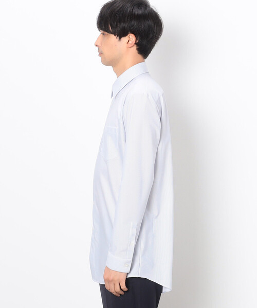 COMME CA ISM(コムサイズム)の「トリコット ストライプ ドレスシャツ(ビジネスシャツ・メンズ・ネイビー・M/XL/L/S)」の6枚目の写真