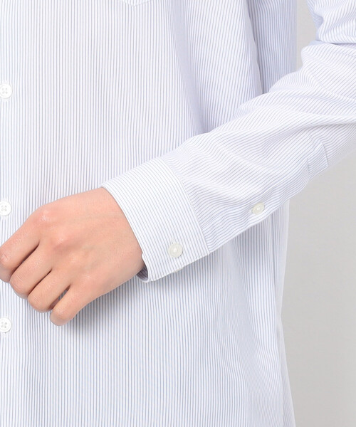 COMME CA ISM(コムサイズム)の「トリコット ストライプ ドレスシャツ(ビジネスシャツ・メンズ・ネイビー・M/XL/L/S)」の10枚目の写真
