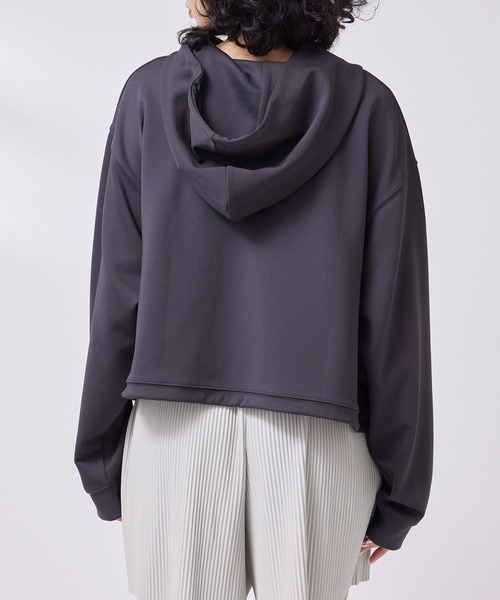 NERGY（ナージー）の「【skin wear】Airy jerseyフーディパーカー（パーカー・レディース・ブラック系その他/スミクロ/ホワイト系その他/ピンク・FREE）」の8枚目の写真