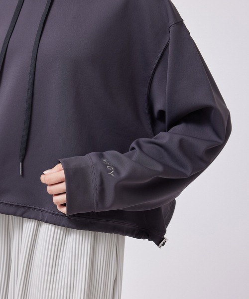 NERGY（ナージー）の「【skin wear】Airy jerseyフーディパーカー（パーカー・レディース・ブラック系その他/スミクロ/ホワイト系その他/ピンク・FREE）」の10枚目の写真