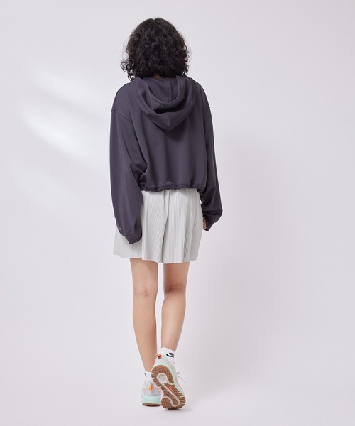 NERGY（ナージー）の「【skin wear】Airy jerseyフーディパーカー（パーカー・レディース・ブラック系その他/スミクロ/ホワイト系その他/ピンク・FREE）」の21枚目の写真