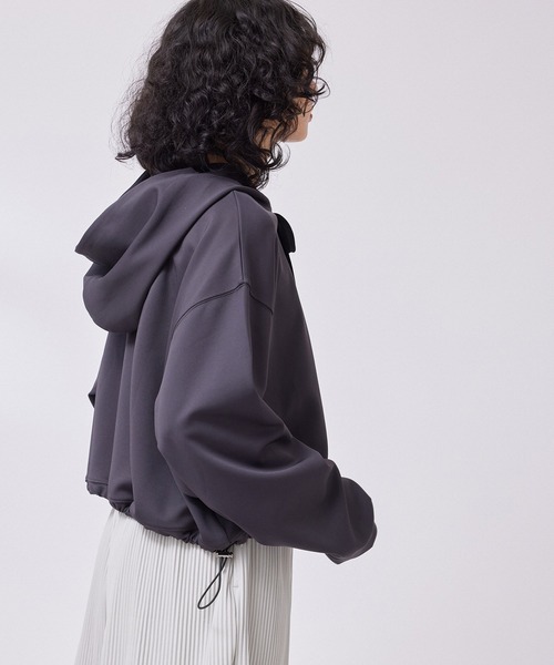 NERGY（ナージー）の「【skin wear】Airy jerseyフーディパーカー（パーカー・レディース・ブラック系その他/スミクロ/ホワイト系その他/ピンク・FREE）」の19枚目の写真