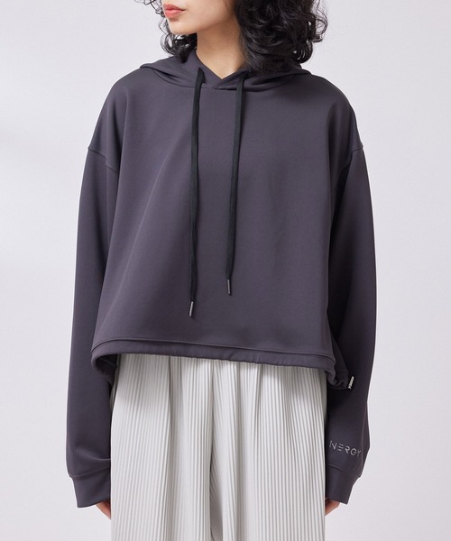 NERGY（ナージー）の「【skin wear】Airy jerseyフーディパーカー（パーカー・レディース・ブラック系その他/スミクロ/ホワイト系その他/ピンク・FREE）」の11枚目の写真