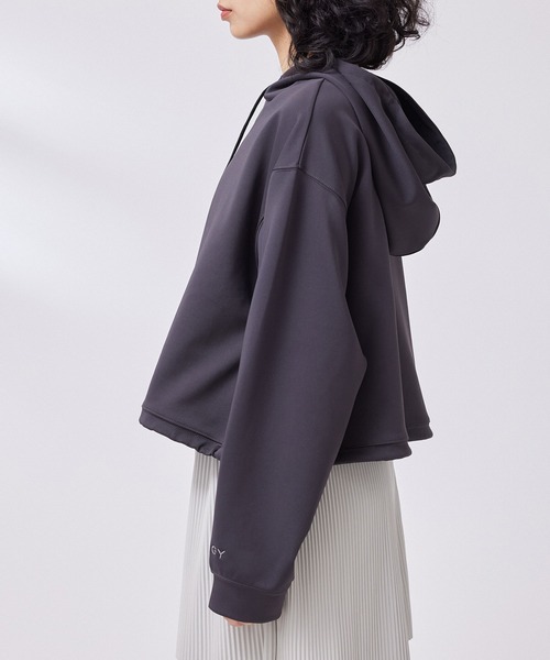 NERGY（ナージー）の「【skin wear】Airy jerseyフーディパーカー（パーカー・レディース・ブラック系その他/スミクロ/ホワイト系その他/ピンク・FREE）」の12枚目の写真