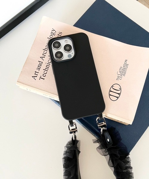 Me%（ミィパーセント）の「【iPhone15PRO対応】カラーフック付きiPhoneケース15PRO 104962（スマホケース/カバー・レディース・ブラック/ベージュ・FREE）」の16枚目の写真