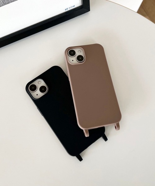 Me%（ミィパーセント）の「【iPhone15PRO対応】カラーフック付きiPhoneケース15PRO 104962（スマホケース/カバー・レディース・ブラック/ベージュ・FREE）」の22枚目の写真