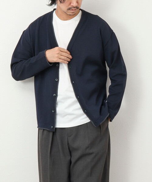 NOLLEY'S goodman（ノーリーズグッドマン）の「《2点セット》SIX FUNCTIONS Vネックカーディガン Tシャツ付き（カーディガン/ボレロ・メンズ・ネイビー/グリーン系その他/ピンク/ライトグレー・M/L）」の9枚目の写真