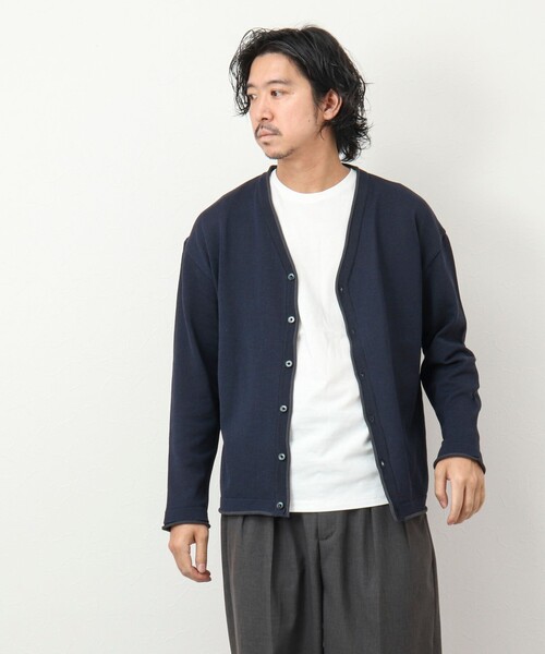 NOLLEY'S goodman（ノーリーズグッドマン）の「《2点セット》SIX FUNCTIONS Vネックカーディガン Tシャツ付き（カーディガン/ボレロ・メンズ・ネイビー/グリーン系その他/ピンク/ライトグレー・M/L）」の10枚目の写真
