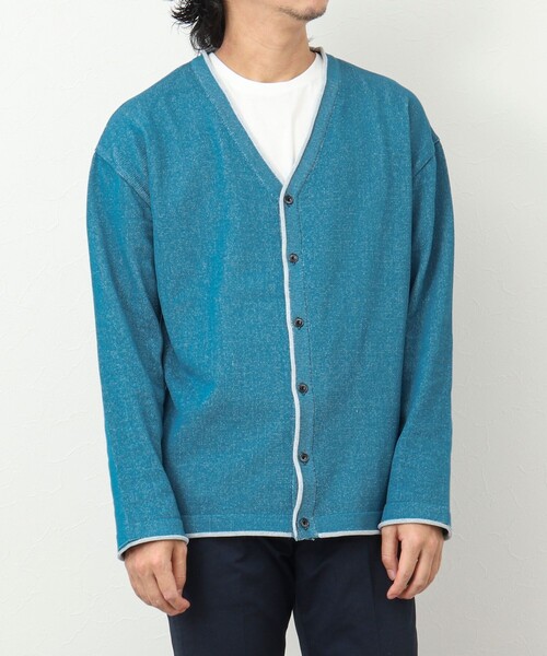 NOLLEY'S goodman（ノーリーズグッドマン）の「《2点セット》SIX FUNCTIONS Vネックカーディガン Tシャツ付き（カーディガン/ボレロ・メンズ・ネイビー/グリーン系その他/ピンク/ライトグレー・M/L）」の21枚目の写真