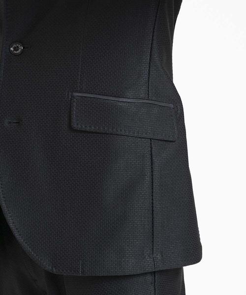 MICHEL KLEIN HOMME (ミッシェルクランオム)の「ジャガードコンバーチブルジャケット セットアップ(テーラードジャケット・メンズ・ブラック/パープル・MEDIUM/LARGE/X-LARGE)」の18枚目の写真