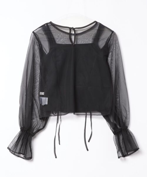 archives（アルシーヴ）の「チュールドロストTOPS（アンサンブル・レディース・アイボリー/ブラック/ブルーグレー/グレー/ブラウン・MEDIUM）」の6枚目の写真