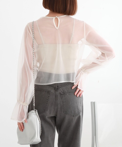 archives（アルシーヴ）の「チュールドロストTOPS（アンサンブル・レディース・アイボリー/ブラック/ブルーグレー/グレー/ブラウン・MEDIUM）」の18枚目の写真