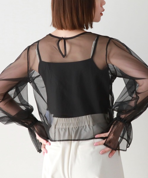 archives（アルシーヴ）の「チュールドロストTOPS（アンサンブル・レディース・アイボリー/ブラック/ブルーグレー/グレー/ブラウン・MEDIUM）」の13枚目の写真