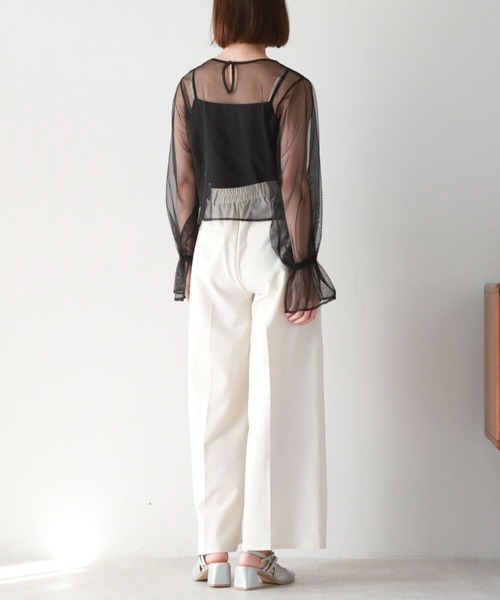 archives（アルシーヴ）の「チュールドロストTOPS（アンサンブル・レディース・アイボリー/ブラック/ブルーグレー/グレー/ブラウン・MEDIUM）」の9枚目の写真