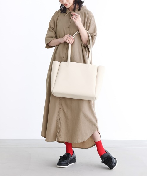 n'OrLABEL（ノアールレーベル）の「『軽量トートバッグ』（トートバッグ・レディース・アイボリー/グレイッシュベージュ/ブラック・FREE）」の12枚目の写真