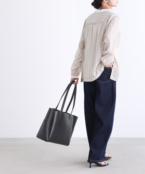 n'OrLABEL（ノアールレーベル）の「『軽量トートバッグ』（トートバッグ・レディース・アイボリー/グレイッシュベージュ/ブラック・FREE）」の9枚目の写真