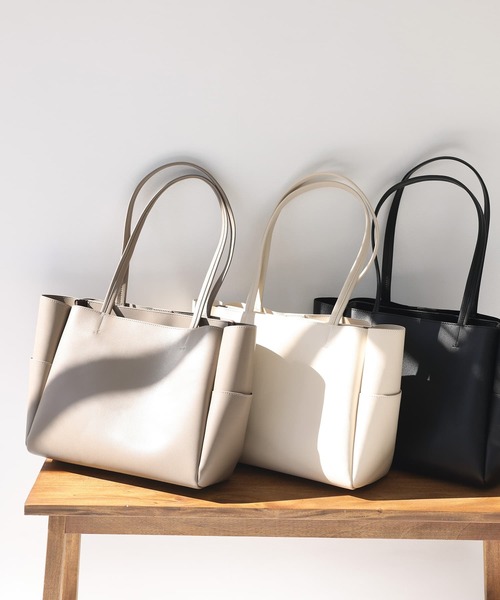 n'OrLABEL（ノアールレーベル）の「『軽量トートバッグ』（トートバッグ・レディース・アイボリー/グレイッシュベージュ/ブラック・FREE）」の14枚目の写真