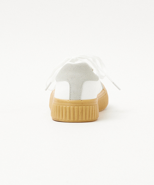 LAROUTE（ラルート）の「【LAROUTE】ジャーマントレーナー 厚底スニーカー（スニーカー・レディース・ブラック/アイボリー・36/37/38）」の5枚目の写真