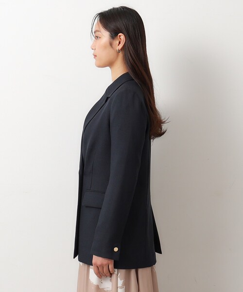 OPAQUE.CLIP（オペークドットクリップ）の「◆≪ヒルナンデス！で紹介≫ S-LLsize/ダブルテーラードジャケット/ウールライク【抗ピル/ストレッチ/洗える】（テーラードジャケット・レディース・ベージュ/ネイビー・36/38/40/42）」の17枚目の写真