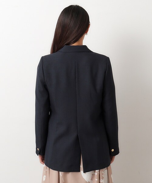 OPAQUE.CLIP（オペークドットクリップ）の「◆≪ヒルナンデス！で紹介≫ S-LLsize/ダブルテーラードジャケット/ウールライク【抗ピル/ストレッチ/洗える】（テーラードジャケット・レディース・ベージュ/ネイビー・36/38/40/42）」の18枚目の写真