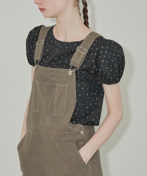 GIUNON（ジウノン）の「floral pattern blouse / フローラルパターンブラウス（シャツ/ブラウス・レディース・ブラック/クリーム・FREE）」の10枚目の写真