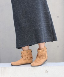 Minnetonka | 【MINNETONKA】 ミネトンカ　ハイトップバックジップフリンジブーツ (ブーツ)