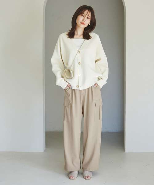 ROPE' PICNIC(ロペピクニック)の「カーゴパンツ(カーゴパンツ・レディース・キナリ/ネイビー/ベージュ/グレー・36/38)」の3枚目の写真