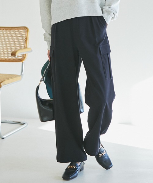 ROPE' PICNIC(ロペピクニック)の「カーゴパンツ(カーゴパンツ・レディース・キナリ/ネイビー/ベージュ/グレー・36/38)」の4枚目の写真