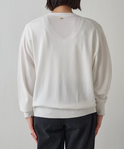 コラージュ ガリャルダガランテ強撚シアーシャツカーディガン ホワイト