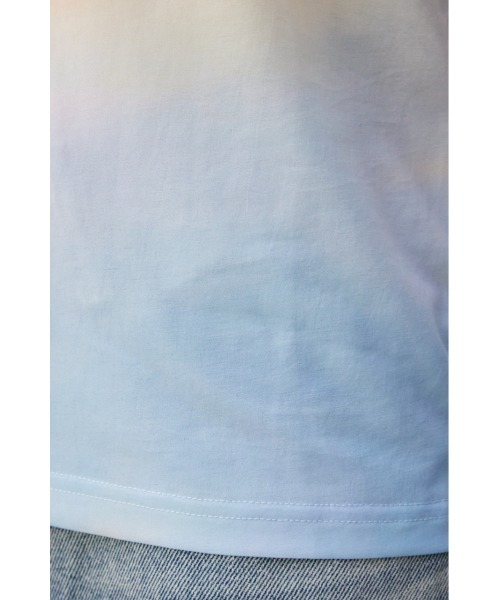 AZUL by moussy(アズールバイマウジー)の「ニュアンスパターンシアートップス(Tシャツ/カットソー・レディース・パープル系その他/ブルー系その他・FREE)」の22枚目の写真