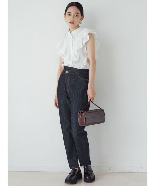 LAGUNAMOON（ラグナムーン）の「フリルピンタックノースリーブブラウス（シャツ/ブラウス・レディース・ホワイト/ブラック/ブルー・FREE）」の10枚目の写真