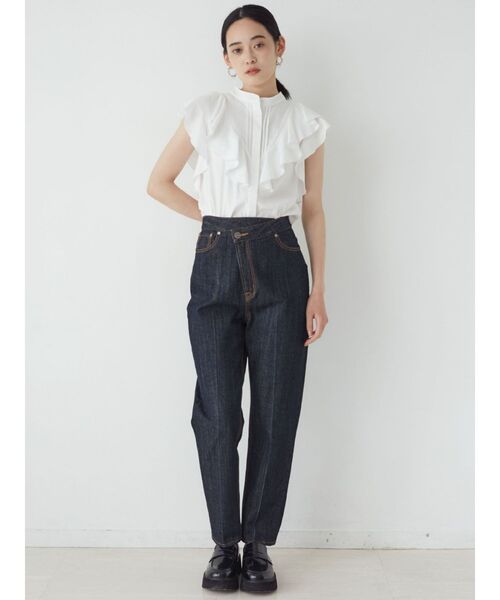 LAGUNAMOON（ラグナムーン）の「フリルピンタックノースリーブブラウス（シャツ/ブラウス・レディース・ホワイト/ブラック/ブルー・FREE）」の12枚目の写真