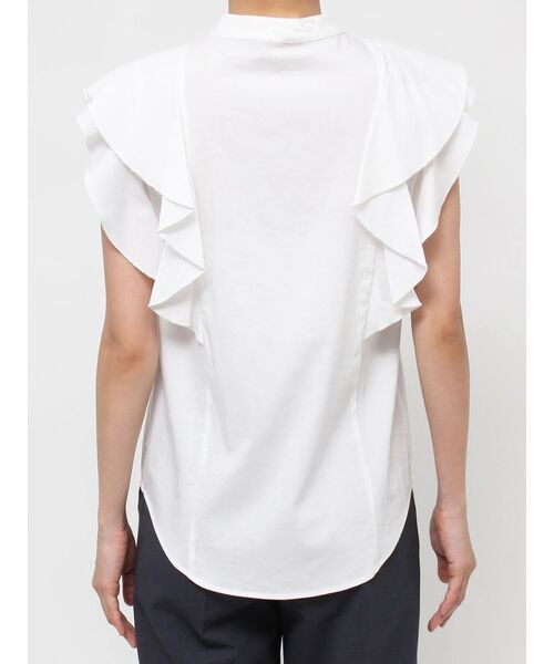 LAGUNAMOON（ラグナムーン）の「フリルピンタックノースリーブブラウス（シャツ/ブラウス・レディース・ホワイト/ブラック/ブルー・FREE）」の15枚目の写真