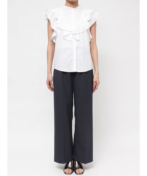 LAGUNAMOON（ラグナムーン）の「フリルピンタックノースリーブブラウス（シャツ/ブラウス・レディース・ホワイト/ブラック/ブルー・FREE）」の19枚目の写真