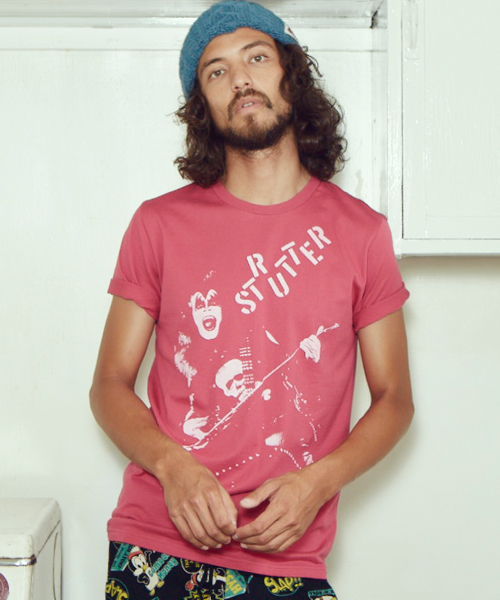 HYSTERIC GLAMOUR（ヒステリックグラマー）の「KISS/STRUTTER pt T-SH（Tシャツ/カットソー・メンズ・ピンク/グリーン/ブラック・SMALL/MEDIUM/LARGE）」の3枚目の写真
