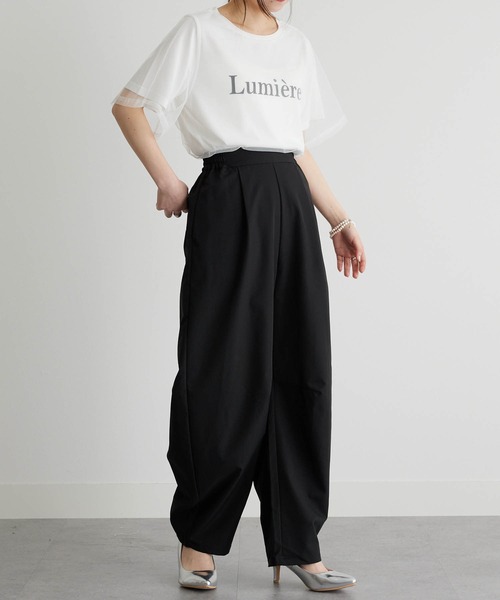 RANAN(ラナン)の「ひんやり!カーブパンツ(その他パンツ・レディース・ライトベージュ/テラコッタ/ブラック・L/M/LL)」の10枚目の写真