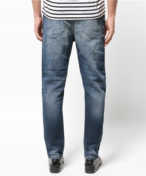 PANTS...（パンツ）の「【oblekt】オブレクトダメージデニムパンツ（デニムパンツ・メンズ・インディゴブルー・SMALL/MEDIUM/LARGE）」の4枚目の写真