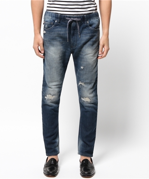 PANTS...（パンツ）の「【oblekt】オブレクトダメージデニムパンツ（デニムパンツ・メンズ・インディゴブルー・SMALL/MEDIUM/LARGE）」の7枚目の写真