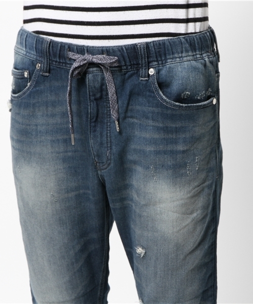 PANTS...（パンツ）の「【oblekt】オブレクトダメージデニムパンツ（デニムパンツ・メンズ・インディゴブルー・SMALL/MEDIUM/LARGE）」の8枚目の写真