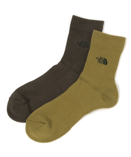 THE NORTH FACE（ザノースフェイス）の「【THE NORTH FACE(ザ・ノース・フェイス)】LOGO 2Pクルーソックス(MEN)（ソックス/靴下・メンズ・その他1/その他3/その他2/カーキ/その他4/グレー/ブルー・FREE）」の3枚目の写真