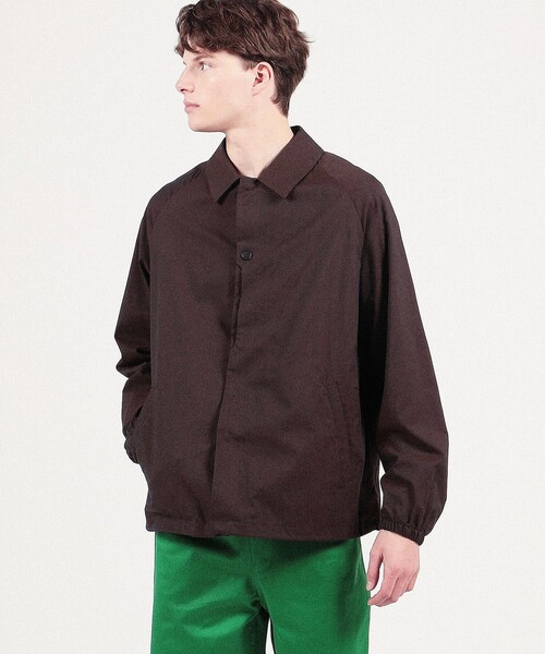HEVO(イーヴォ)の「HEVO MAGLIE コットン コーチジャケット(ブルゾン・メンズ・グリーン/ブラウン・50/48/46)」の3枚目の写真
