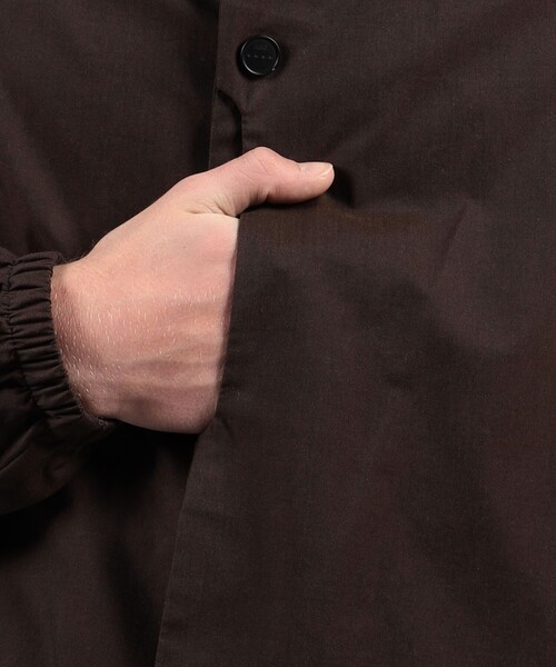 HEVO(イーヴォ)の「HEVO MAGLIE コットン コーチジャケット(ブルゾン・メンズ・グリーン/ブラウン・50/48/46)」の11枚目の写真