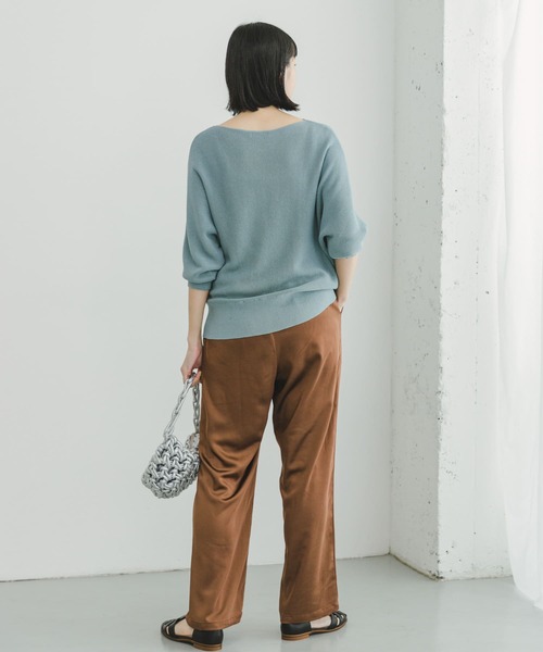 ITEMS URBANRESEARCH（アイテムズ アーバンリサーチ）の「ドルマン5ブソデニット（ニット/セーター・レディース・ブラック/ホワイト/ミント/ブラウン/グレー系その他・FREE）」の19枚目の写真