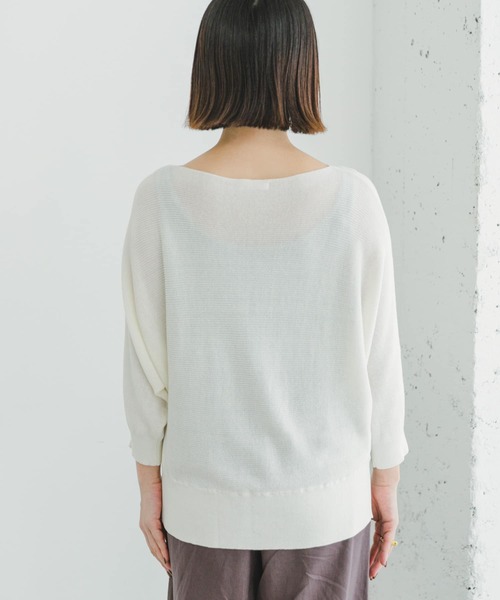 ITEMS URBANRESEARCH（アイテムズ アーバンリサーチ）の「ドルマン5ブソデニット（ニット/セーター・レディース・ブラック/ホワイト/ミント/ブラウン/グレー系その他・FREE）」の22枚目の写真