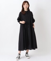 タックギャザーワンピース