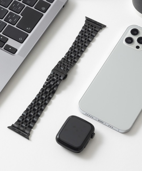 emonique(エモニーク)の「ステンレス製 Apple Watch バンド スマートウォッチバンド【38/40/41/42/44/45/49mm対応】(デジタル腕時計・メンズ・ゴールド/ピンクゴールド/ブラック/シルバー・38/42)」の2枚目の写真