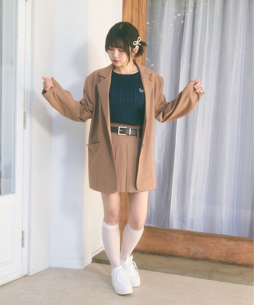Ada.(エイダ)の「<Peachyyouth × Ada.>【Set up対応】ウェーブライン プリーツ ミニスカート インパン裏地付き(スカート・レディース・グレー/ベージュ・S/M)」の19枚目の写真