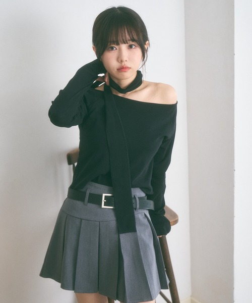 Ada.(エイダ)の「<Peachyyouth × Ada.>【Set up対応】ウェーブライン プリーツ ミニスカート インパン裏地付き(スカート・レディース・グレー/ベージュ・S/M)」の5枚目の写真